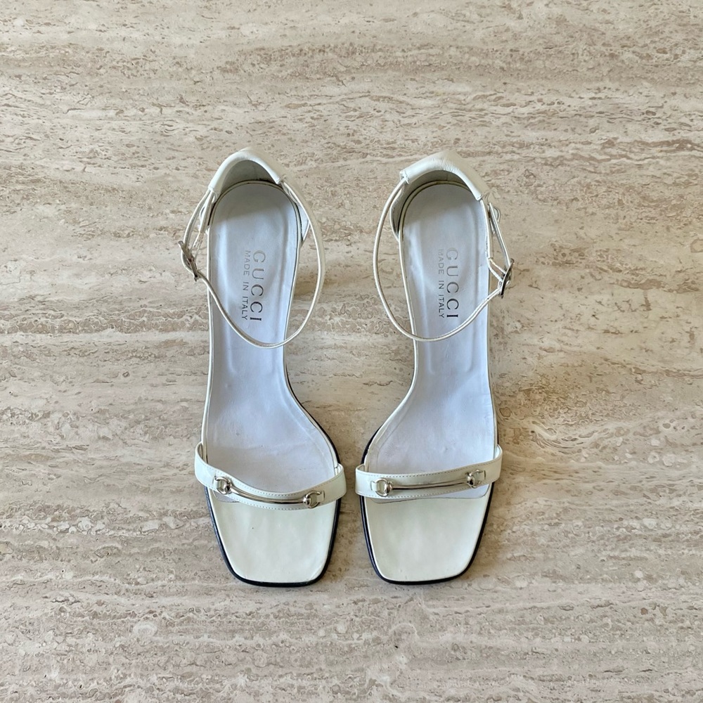 Vintage Gucci Tom Ford-era Horsebit Sandal Heels